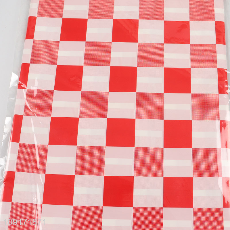 Hot Selling Plastic Table Cover Plastic Table Cloth Dining Table Cover