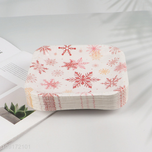 New Product 50 Pieces Christmas Paper Plates Disposable Party Paper Plates