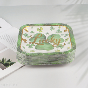 High Quality 50 Pieces St. Patrick's Day Party Plates Disposable Paper Plates