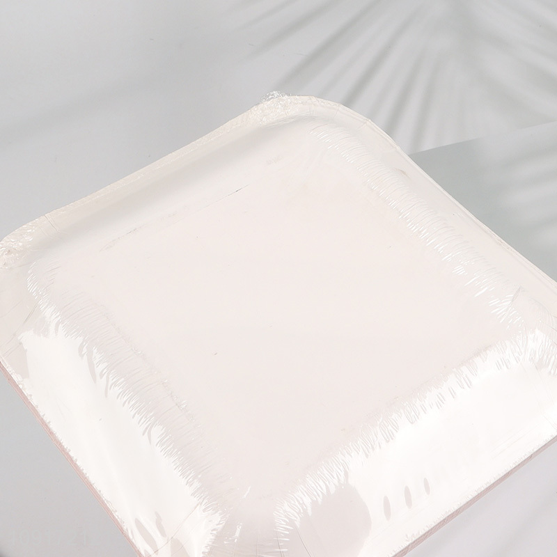 Factory Price 10 Pieces Makeup Birthday Paper Plates Disposable Paper Plates