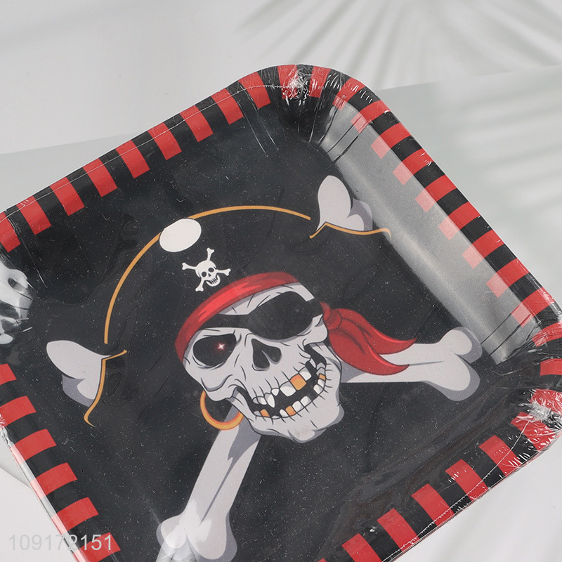 Online Wholesale 10 Pieces Pirate Party Plates Disposable Party Paper Plates