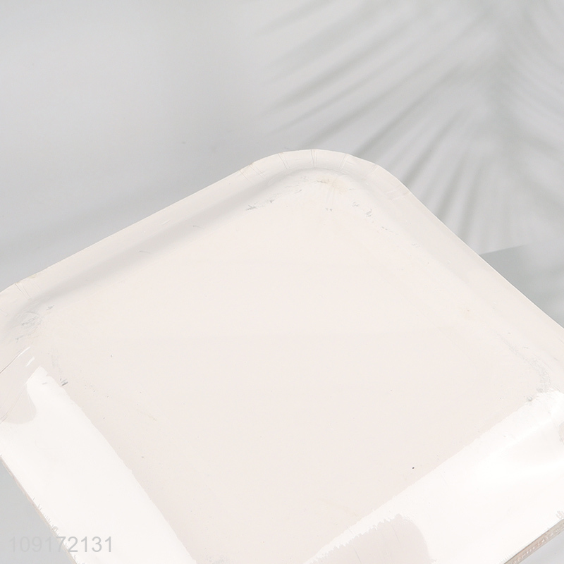 China Imports 10 Pieces Disposable Floral Paper Plates Paper Cake Dinner Plates