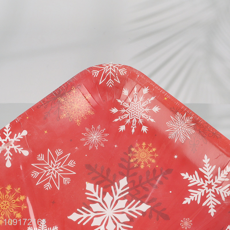 Good Quality 30 Pieces Christmas Paper Plates Disposable Paper Desserts Plates