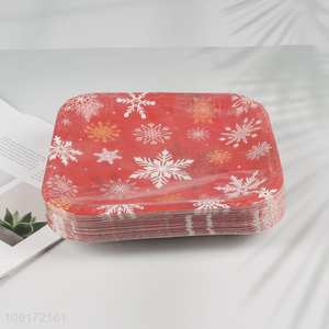 Good Quality 30 Pieces Christmas Paper Plates Disposable Paper Desserts Plates