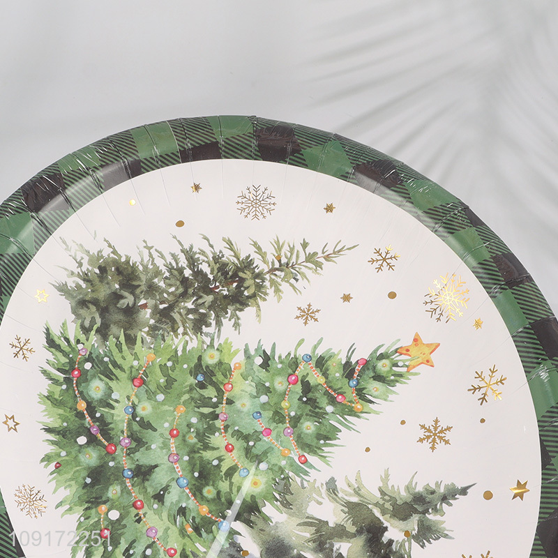 Online Wholesale 30 Pieces Christmas Paper Plates Disposable Party Dessert Plates