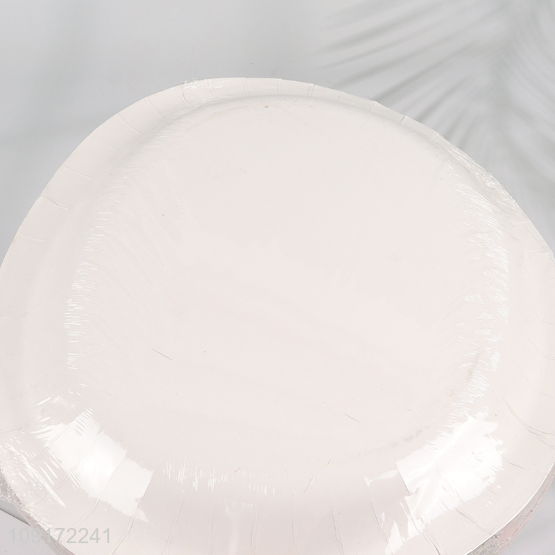 Factory Supply 30 Pieces Christmas Paper Plates Disposable Paper Cake Plates