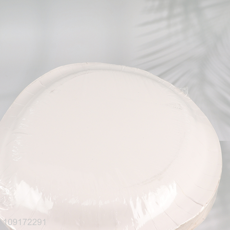 Low Price 30 Pieces Christmas Party Plates Disposable Christmas Paper Plates