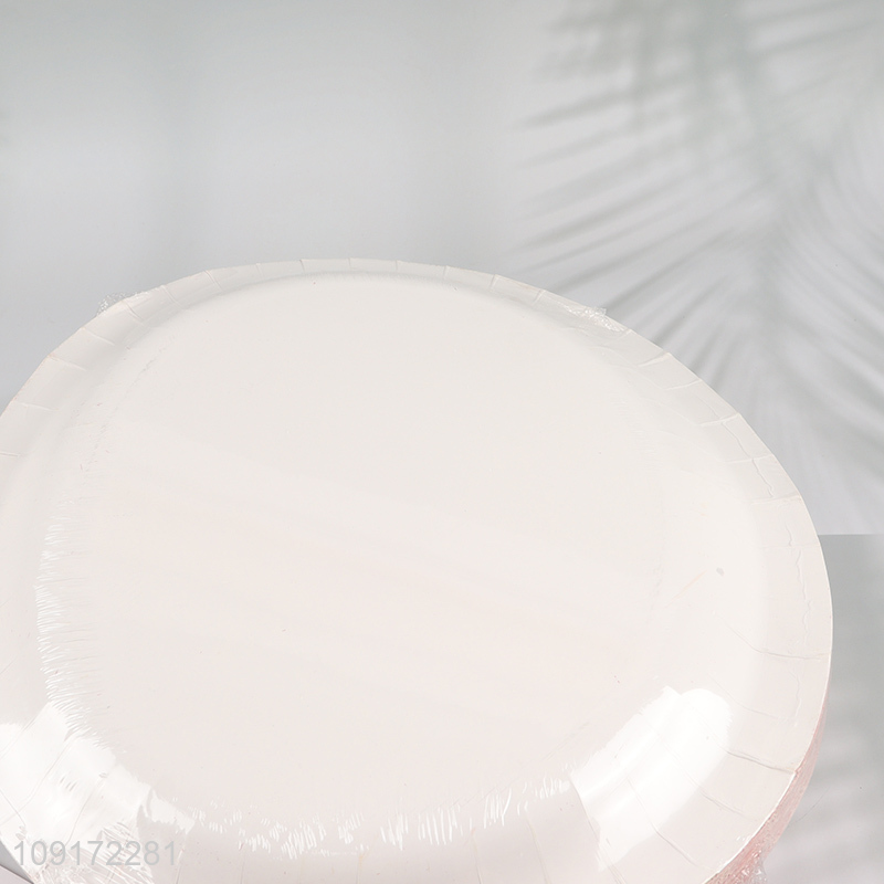 Hot Selling 30 Pieces Christmas Paper Plates Disposable Paper Plates Cake Plates