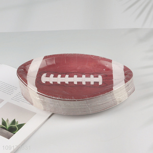 China Imports 50 Pieces Football Paper Plates Disposable Paper Plates Party Supplies