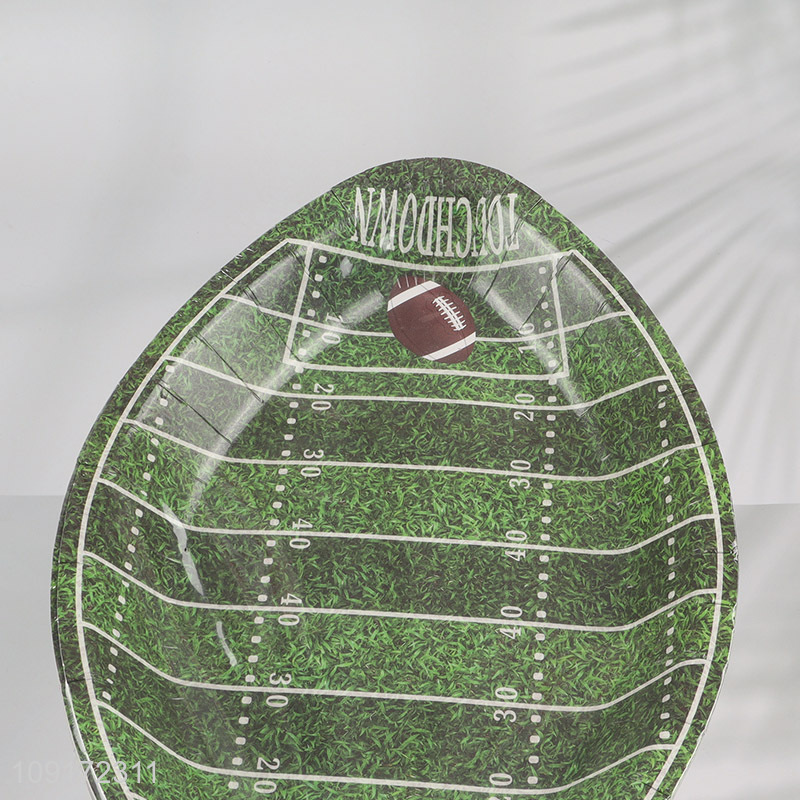 High Quality 10 Pieces Footaball Paper Plates Disposable Footaball Paper Plates