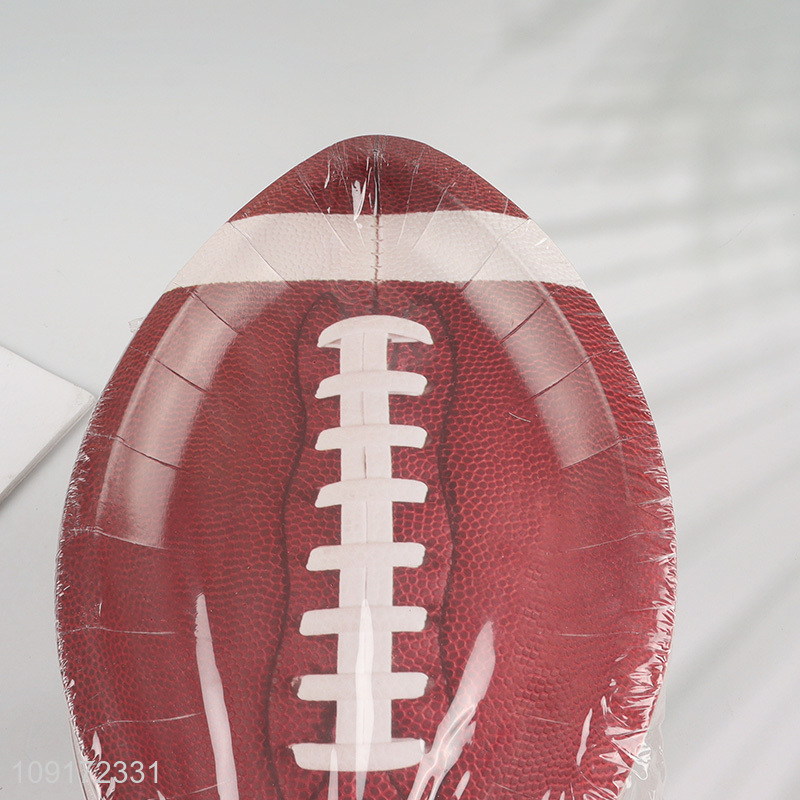China Imports 50 Pieces Football Paper Plates Disposable Paper Plates Party Supplies