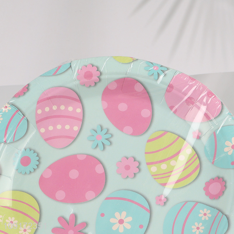 Online Wholesale 20 Pieces Disposable Easter Egg Party Plates Easter Paper Plates