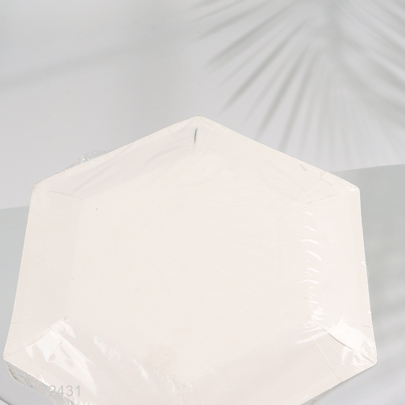 China Imports 20 Pieces Christmas Party Plates Disposable Christmas Paper Plates