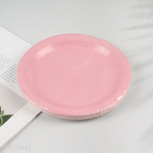 Factory Supply 20 Pieces Colorful Paper Plates Disposable Party Paper Plates