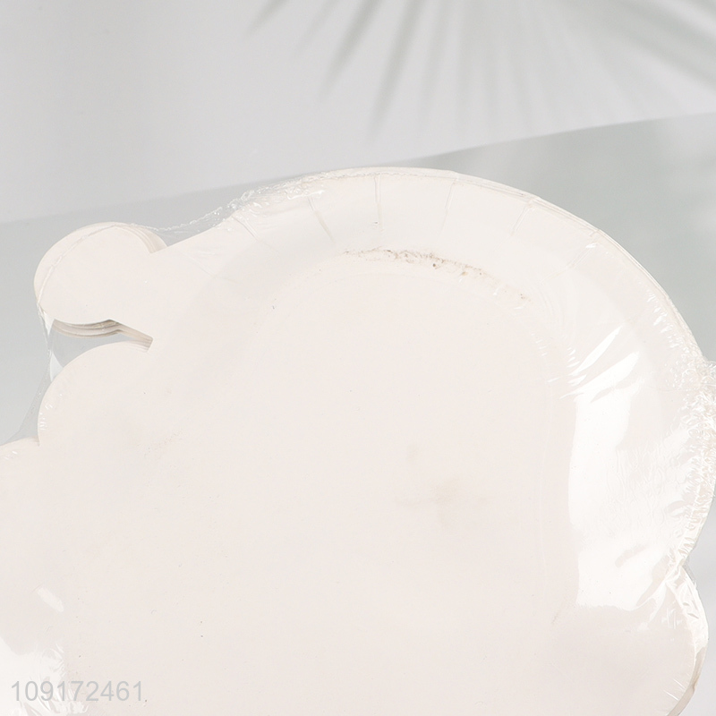 Good Quality 10 Pieces Christmas Paper Plates Disposable Santa Plates Paper Plates