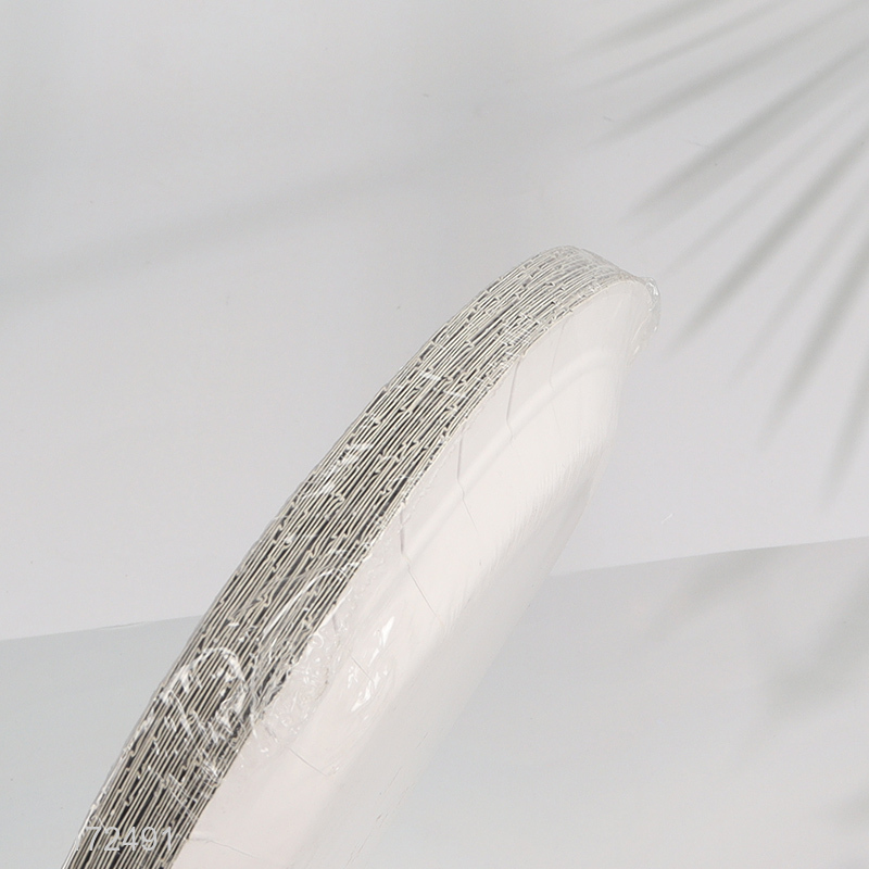 Low Price 20 Pieces Ramadan Mubarak Paper Plates Disposable Paper Desserts Plates