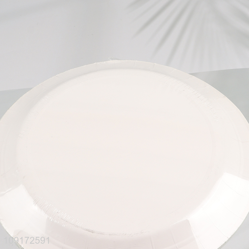 Low Price 10 Pieces Paper Desserts Plates Disposable Party Plates for Appetizers