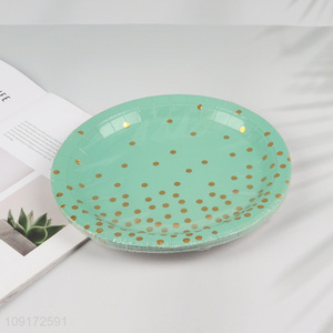 Low Price 10 Pieces Paper Desserts Plates Disposable Party Plates for Appetizers