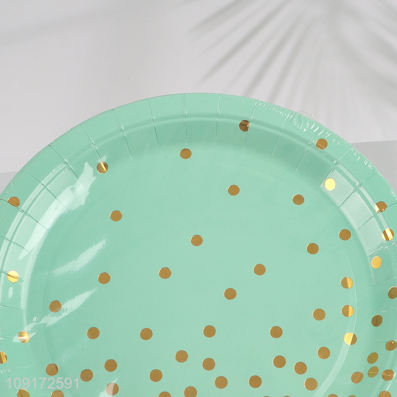 Low Price 10 Pieces Paper Desserts Plates Disposable Party Plates for Appetizers