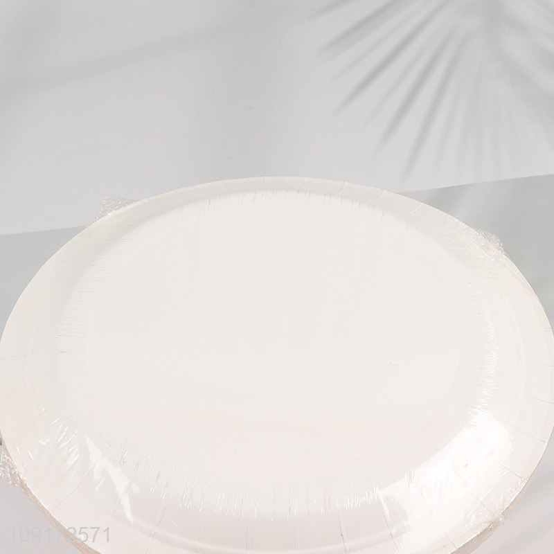 New Arrival 20 Pieces Thanksgiving Party Plates Disposable Paper Dinner Plates