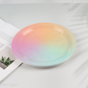 New Product 10 Pieces Disposable Paper Desserts Plates Party Plates Dinner Plates