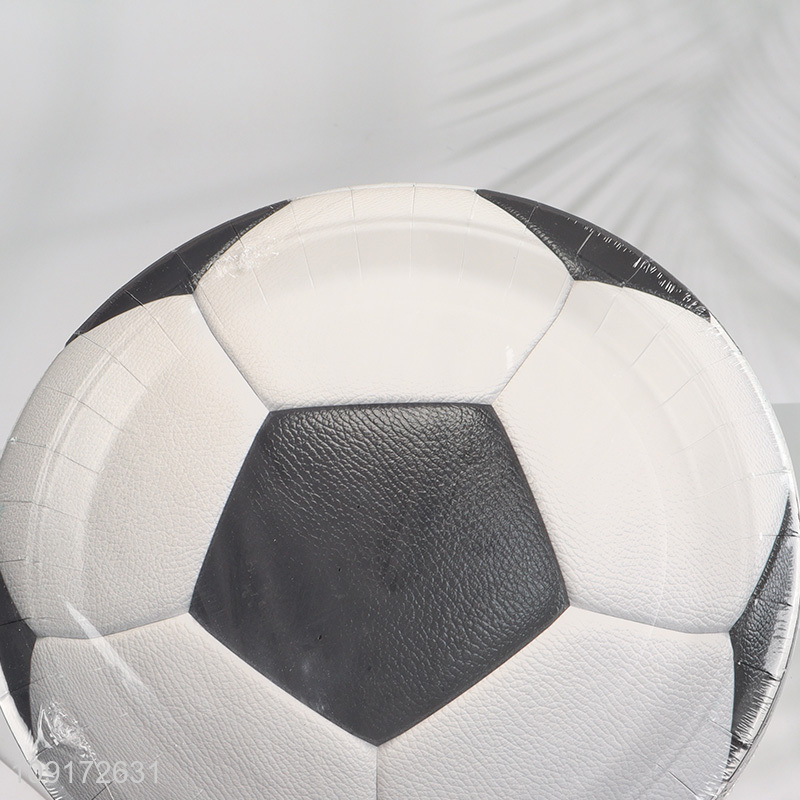 China Imports 10 Pieces Disposable Soccer Paper Plates Football Party Supplies