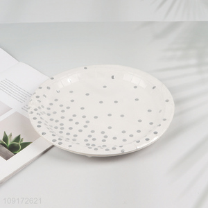 Factory Price 10 Pieces Disposable Party Plates Paper Cake Desserts Appetizers Plates