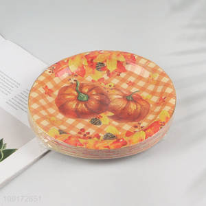Online Wholesale 20 Pieces Fall Party Paper Plates Disposable Paper Dinner Plates