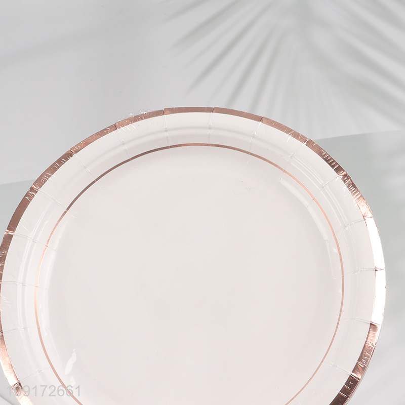 New Arrival 20 Pieces Disposable Paper Plates Paper Dinner Plates for Parties