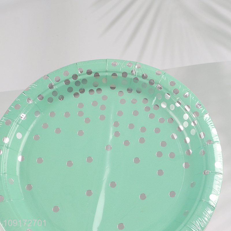 New Product 15 Pieces Paper Desserts Plates Disposable Party Plates for Appetizers