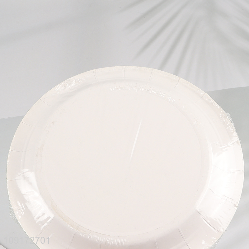 New Product 15 Pieces Paper Desserts Plates Disposable Party Plates for Appetizers