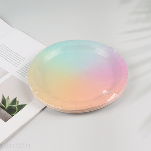 China Imports 10 Pieces Disposable Party Plates Paper Cake Desserts Appetizers Plates