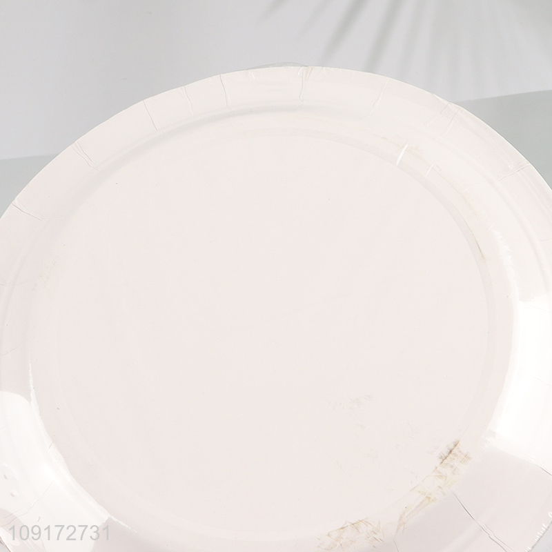 China Imports 10 Pieces Disposable Party Plates Paper Cake Desserts Appetizers Plates