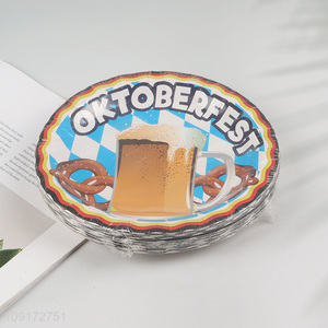 Online Wholesale 20 Pieces Oktoberfest Paper Plates Disposable Paper Dinner Plates