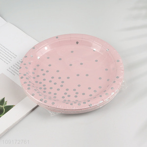 Good Quality 15 Pieces Disposable Paper Plates Party Paper Plates for Desserts