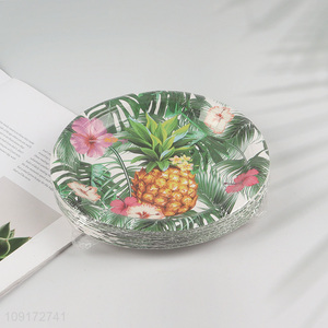 Hot Selling 20 Pieces Hawaiian Paper Plates Disposable Party Paper Plates