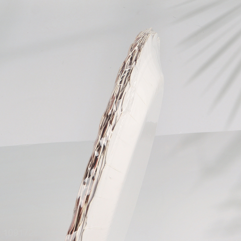 New Product 10 Pieces Wood Grain Slice Paper Plates Disposable Paper Cake Plates