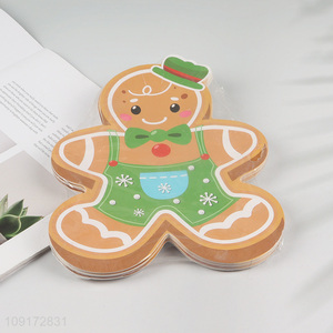 China Imports 30 Pieces Christmas Gingerman Paper Plates Disposable Christmas Plates
