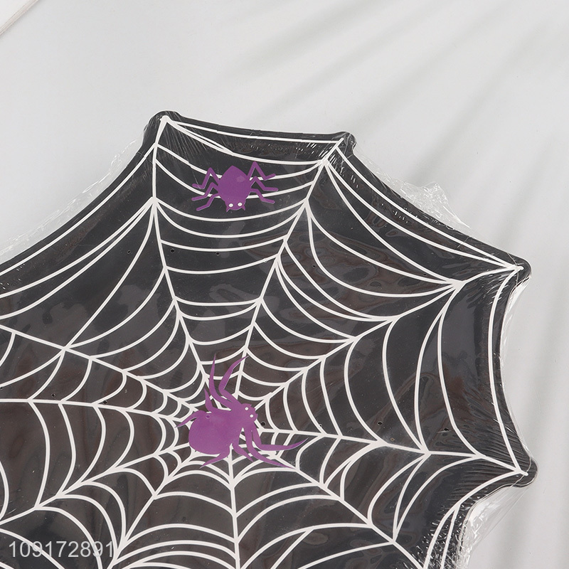 New Product 10 Pieces Halloween Spider Web Paper Plates Disposable Paper Plates