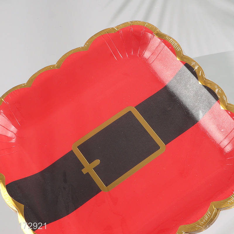 New Arrival Disposable Paper Dinnerware Set for Christmas Party Table Decoration