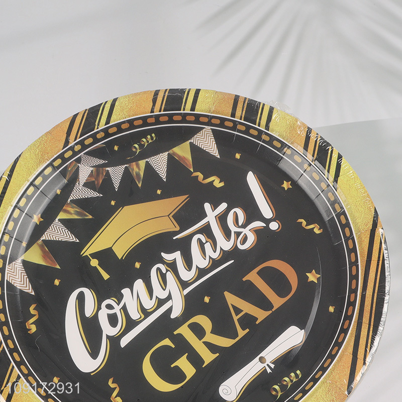 Factory Supply Disposable Paper Dinnerware Set Graduation Party Supplies Wholesale