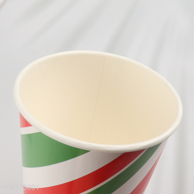 High Quality Disposable Christmas Party Paper Cups for Coffee Juice