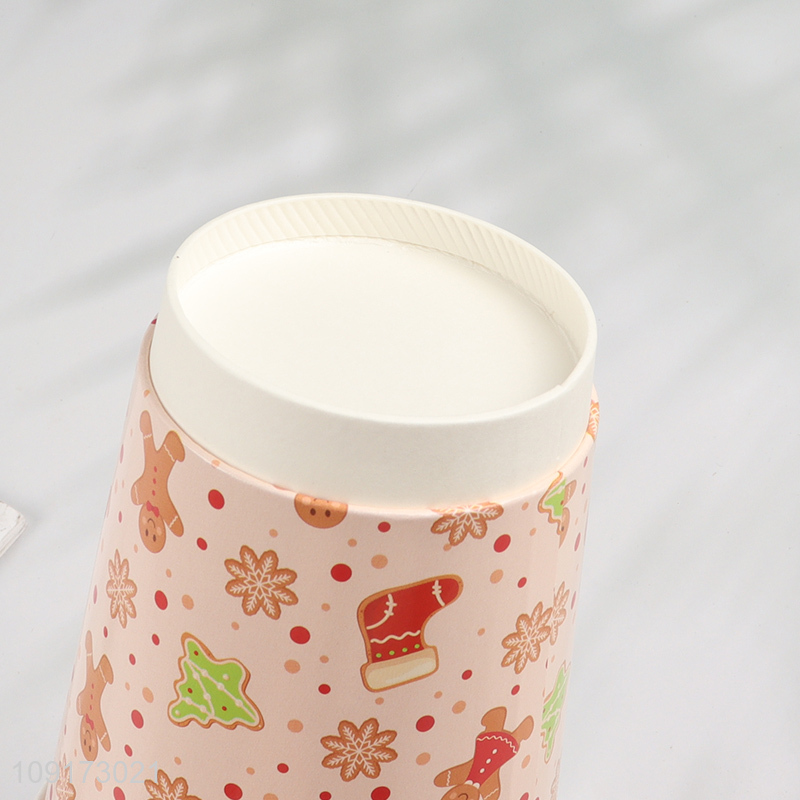 Hot Selling Disposable Christmas Paper Cups Disposable Holiday Paper Cups