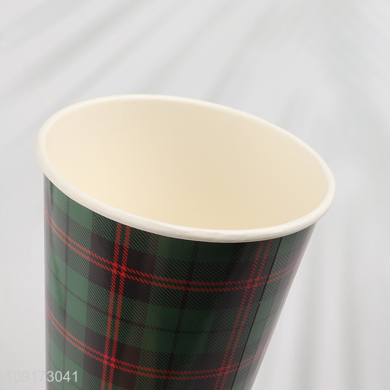 Factory Supply Disposable Paper Cups Christmas Holiday Paper Coffee Cups