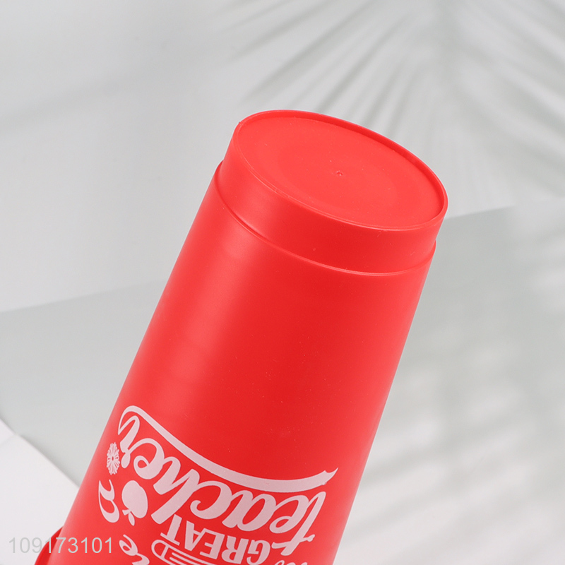 New Product Plastic Tumbler Disposable Plastic Tumbler With Lid & Straw