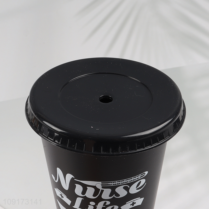 Factory Supply Colorful Disposable Plastic Coffee Tumbler for Parties