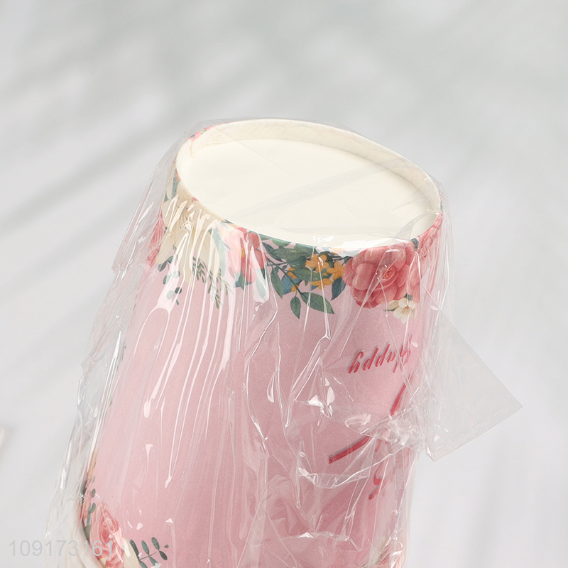 Good Quality 10 Pieces Mother's Day Paper Cups Disposable Paper Cups