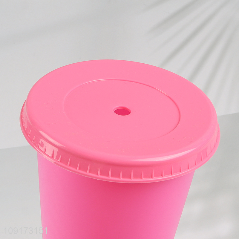 Online Wholesale Plastic Tumbler Disposable Plastic Tumbler With Lid & Straw