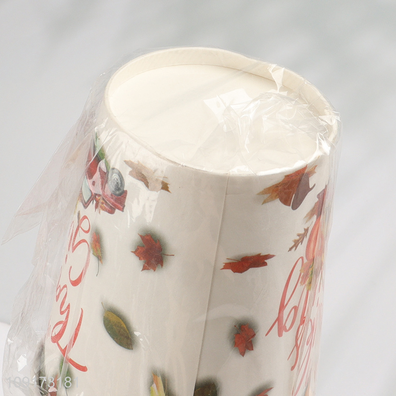 Hot Selling 10 Pieces Thanksgiving Party Cups Paper Cups Coffee Cups