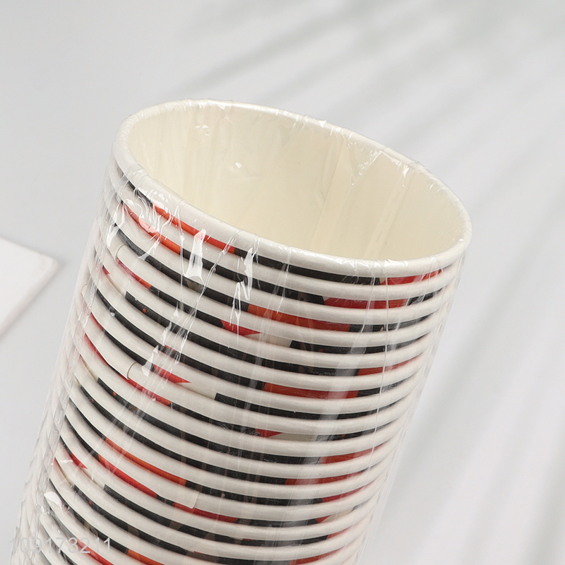 Factory Price 24 Pieces Disposable Paper Coffee Cups Holiday Paper Cups